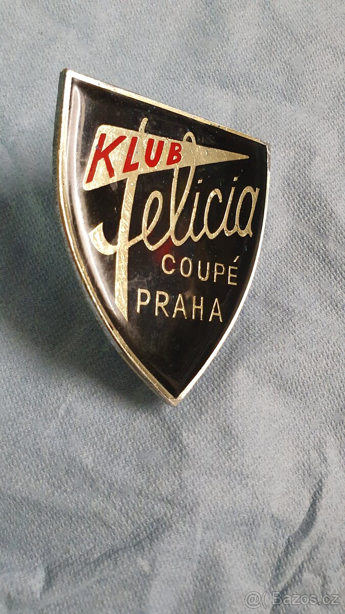 Odznak na masku Felicia klub Praha
