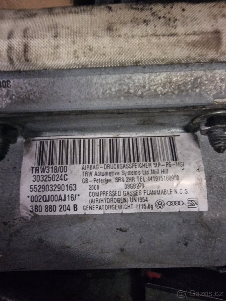 Airbag spolujezdce 3B0 880 204 B