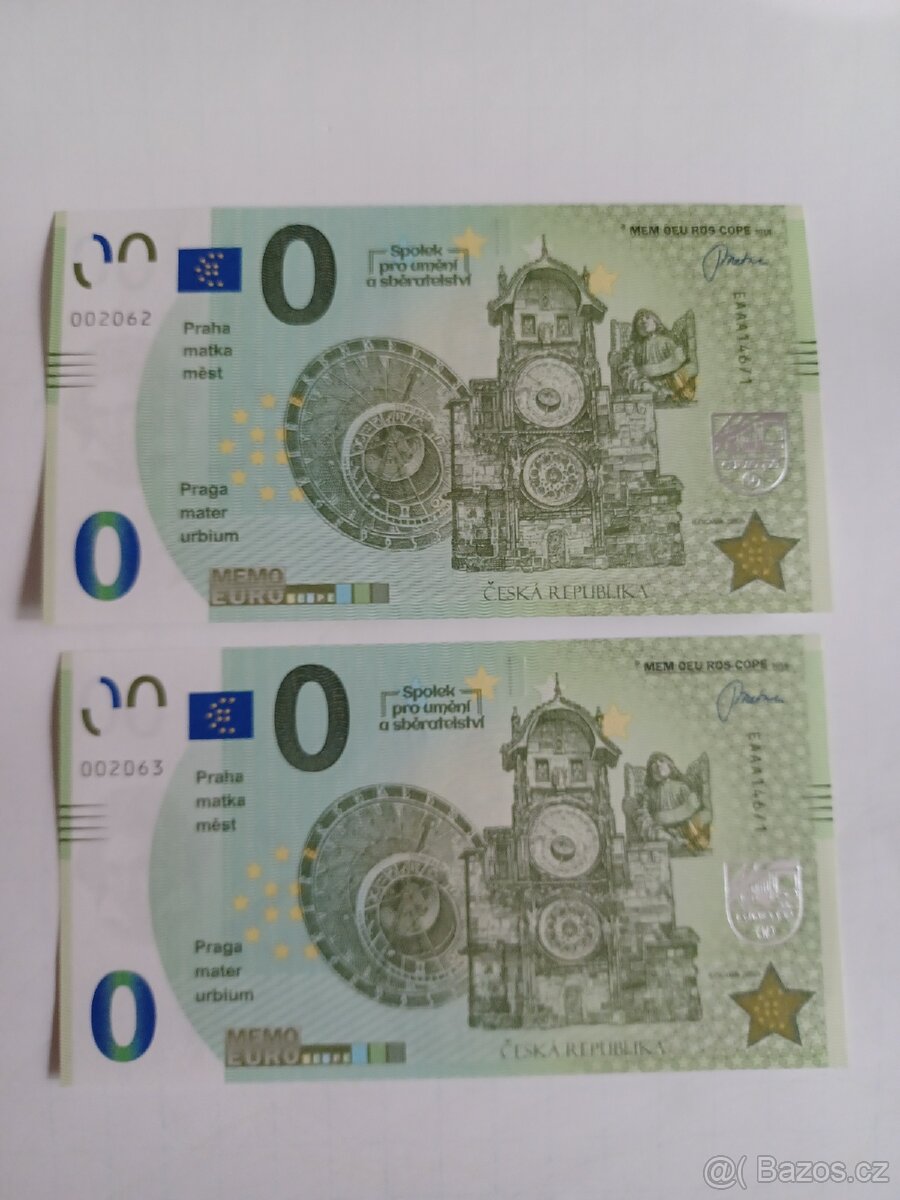 0 euro Praha matka měst