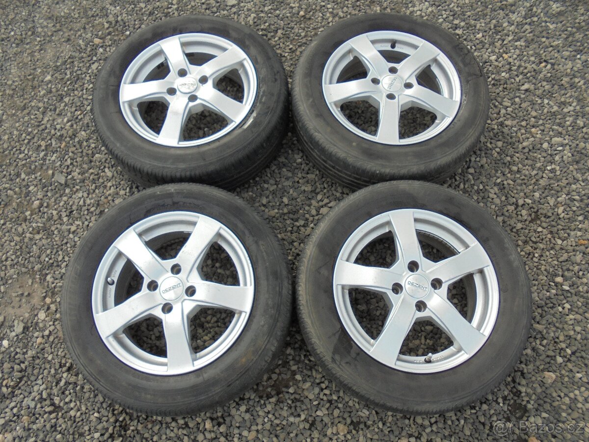 ALU KOLA 4x100 R15 ET44 PNEU 195/60 R15 88H