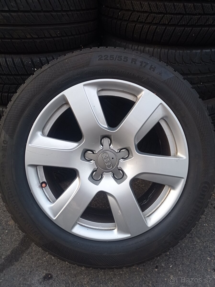 Originální ALU kola Audi 225/55 R17 zimní pneu