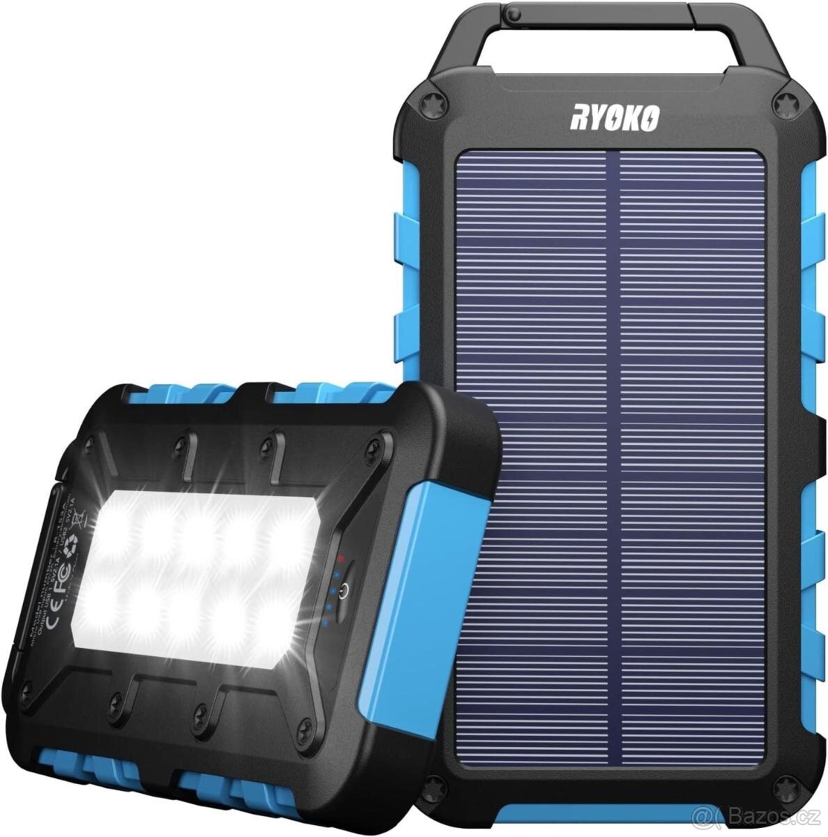 Solární Power Bank 10 LED 20000mAh Ryoko- Nová