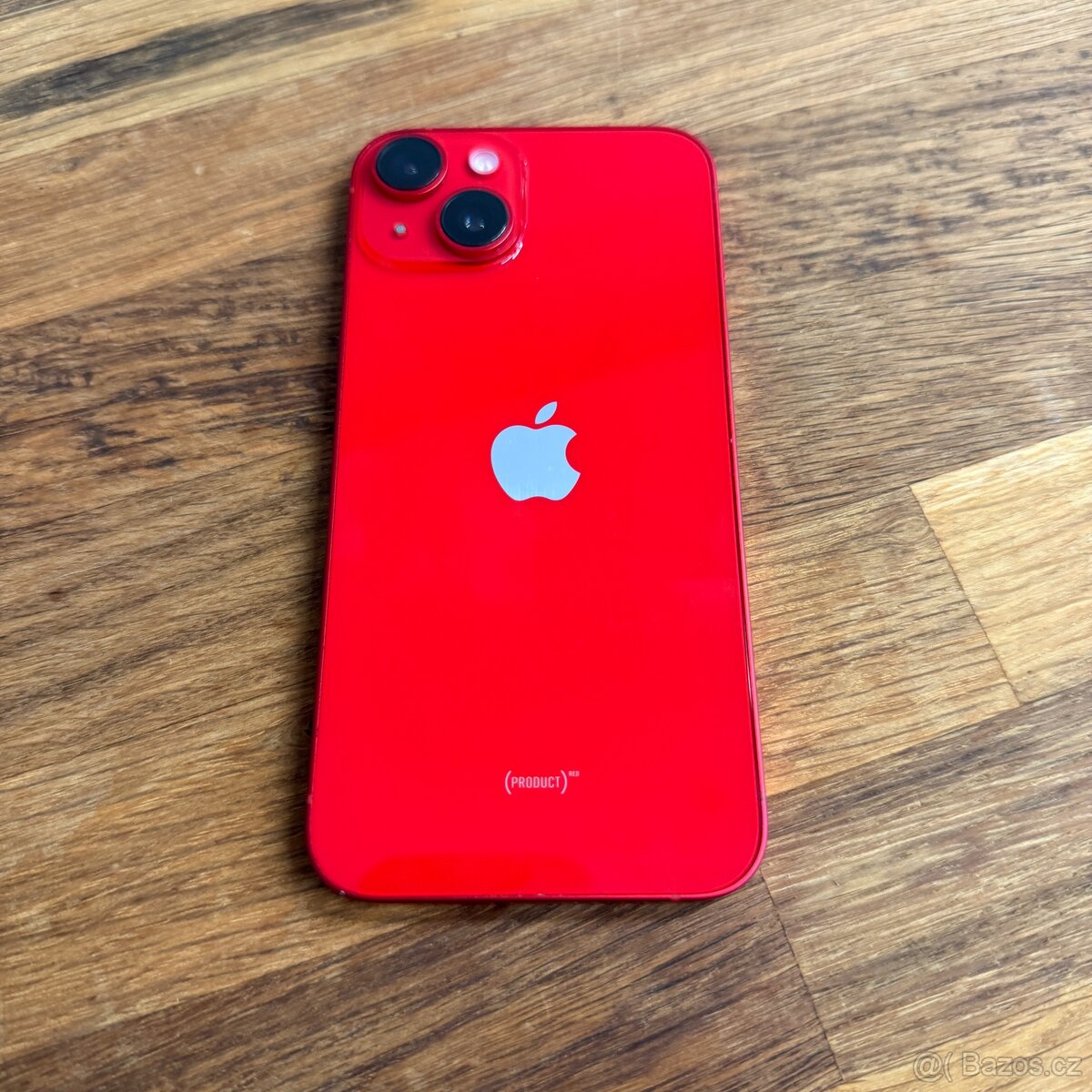 iPhone 14 128GB červený, pěkný stav, 12 měsíců záruka