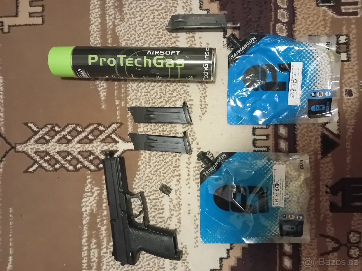 Prodám Airsoft pistoli MK23 se vším příslušenstvím