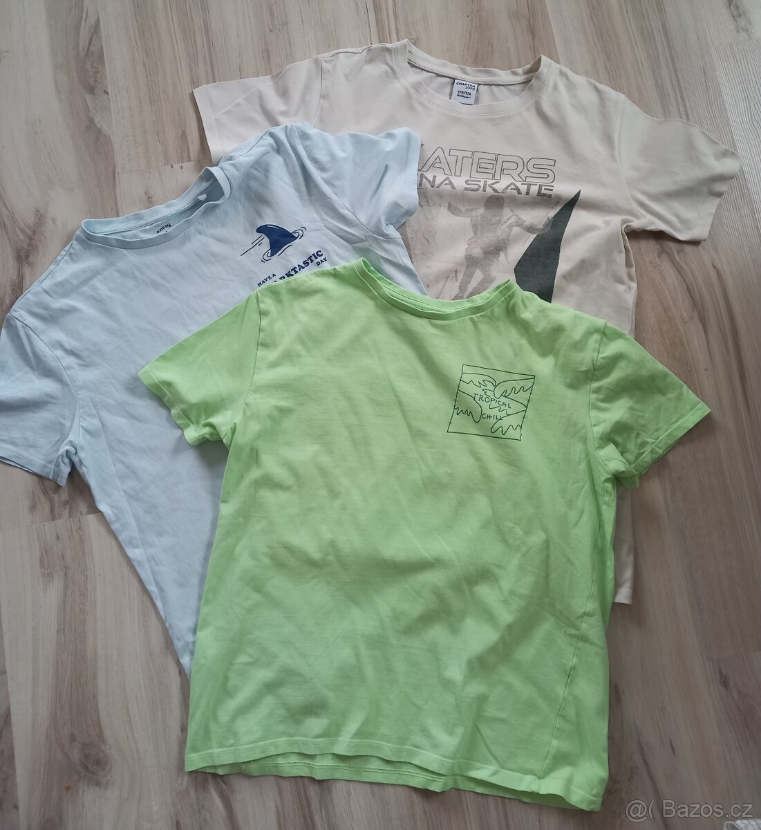 3x chlapecké letní tričko v. 170
