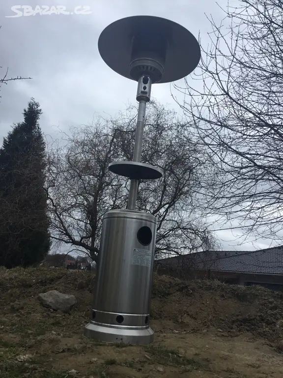 Zahradni plynové topidlo Meva Etna nerez