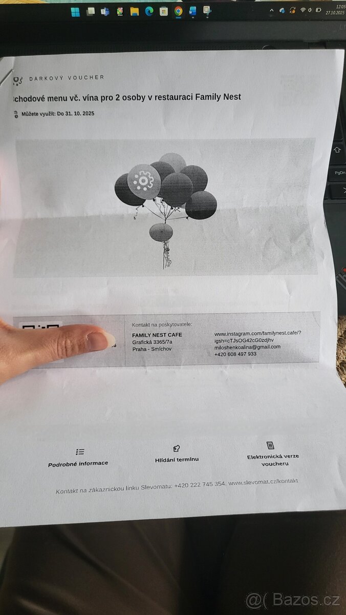 Poukaz na 3 chodové menu pro 2 vč. vína do restaurace Family