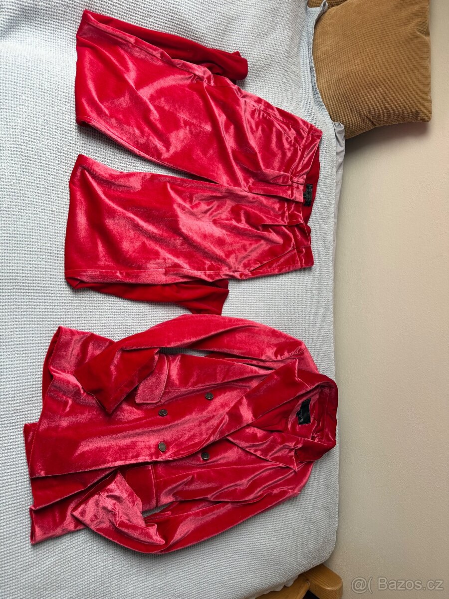 Dámský oblek-set, komplet kalhoty sako vel.36