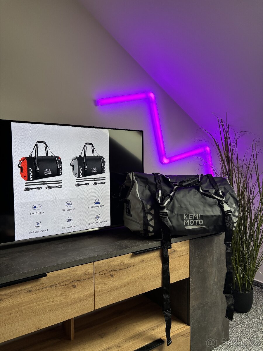 Topcase taška, brašna na motorku BMW GS , Africa šedá