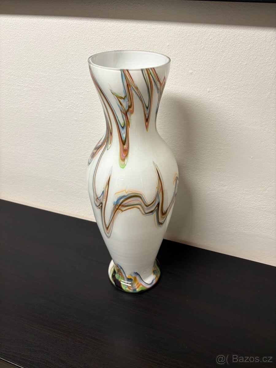 Autorské sklo - velká váza