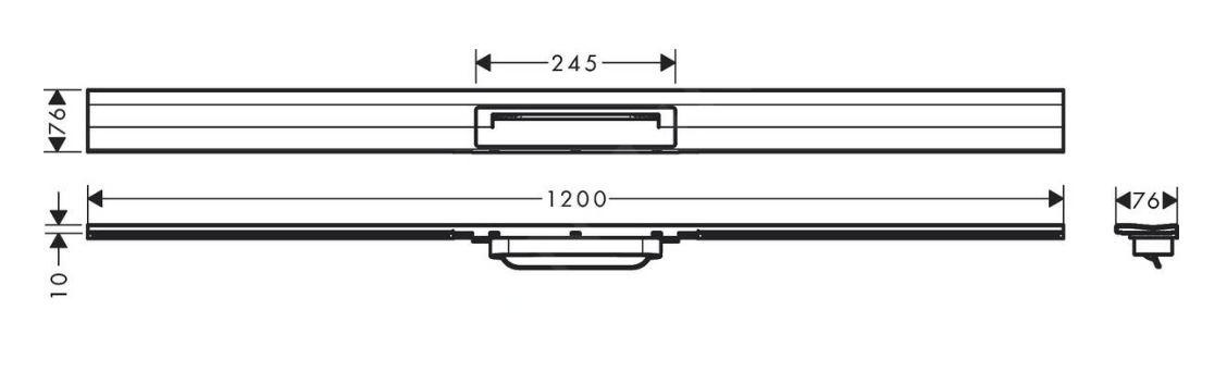Luxusní sprchový žlab HansGrohe 56054000