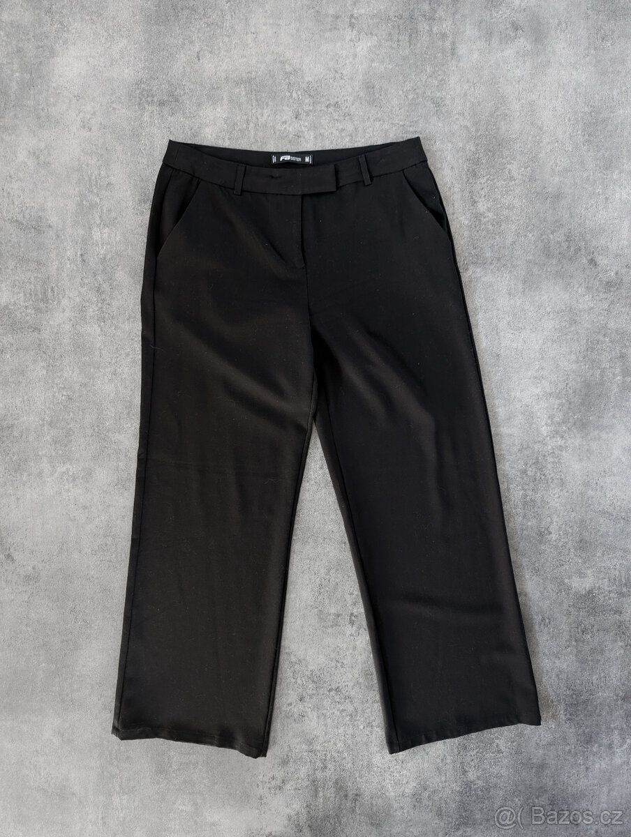 Dámské černé široké formální/plesové kalhoty vel. M