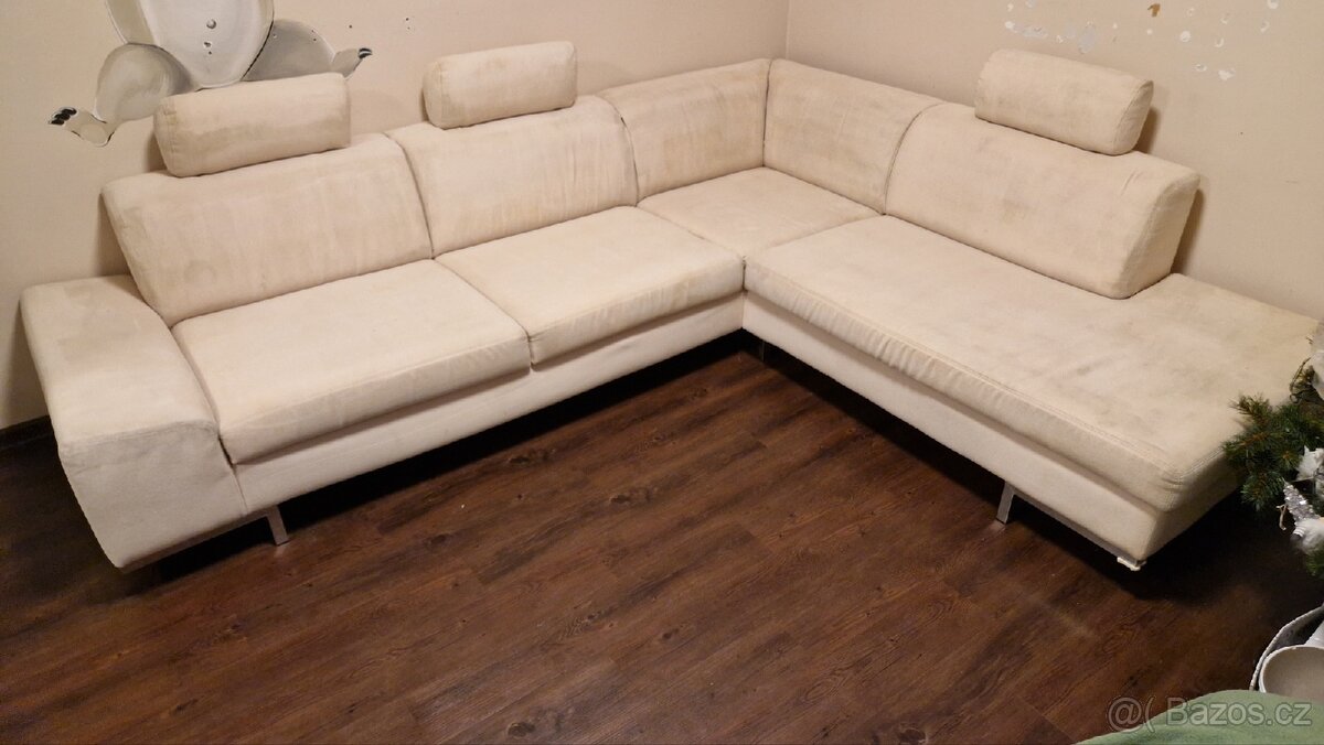 Rohová látková sedačka 280x230cm, CZ výroba