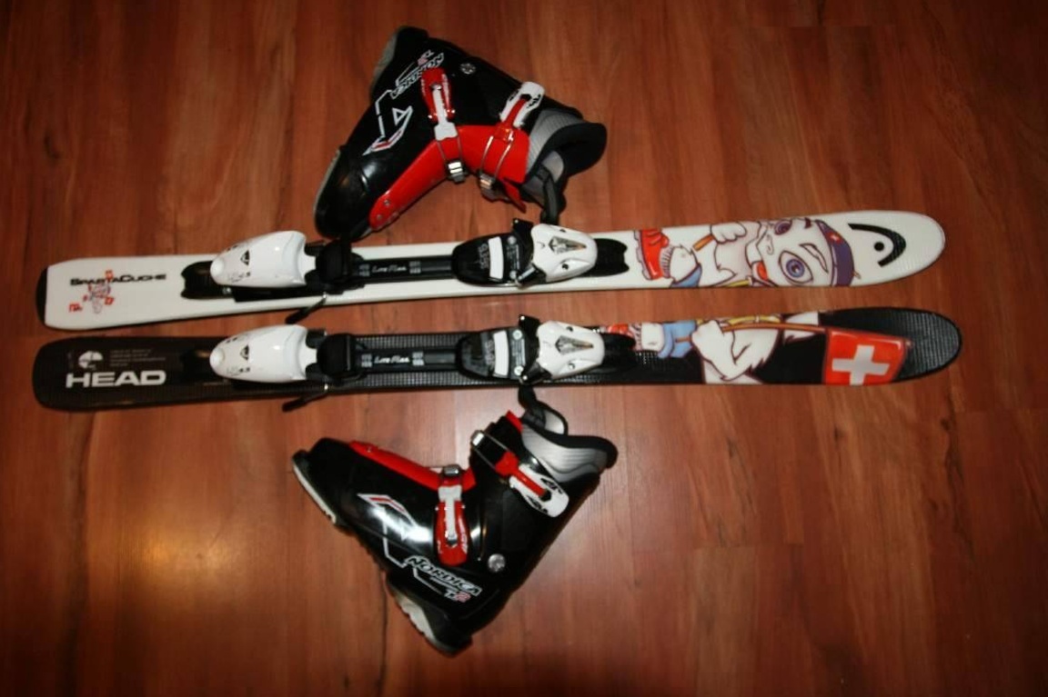 lyže head 107 cm , lyžaky