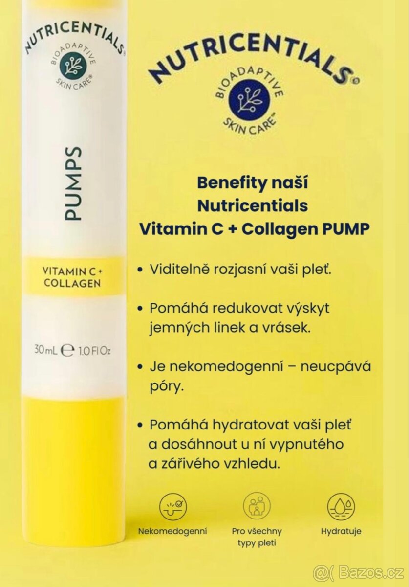 Collagen + Vitamin C sérum pumps