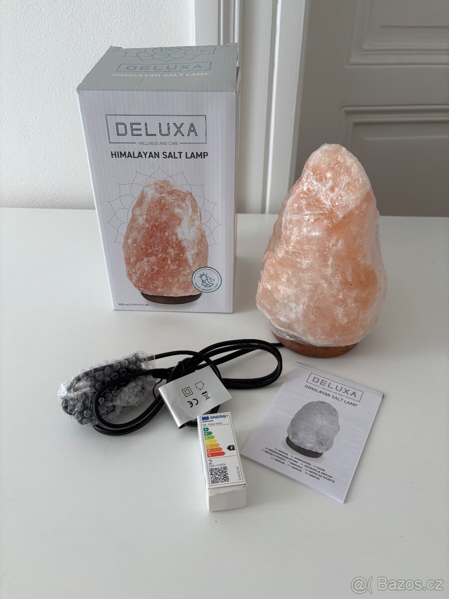 Himálajská solná lampa 20cm značka Deluxa