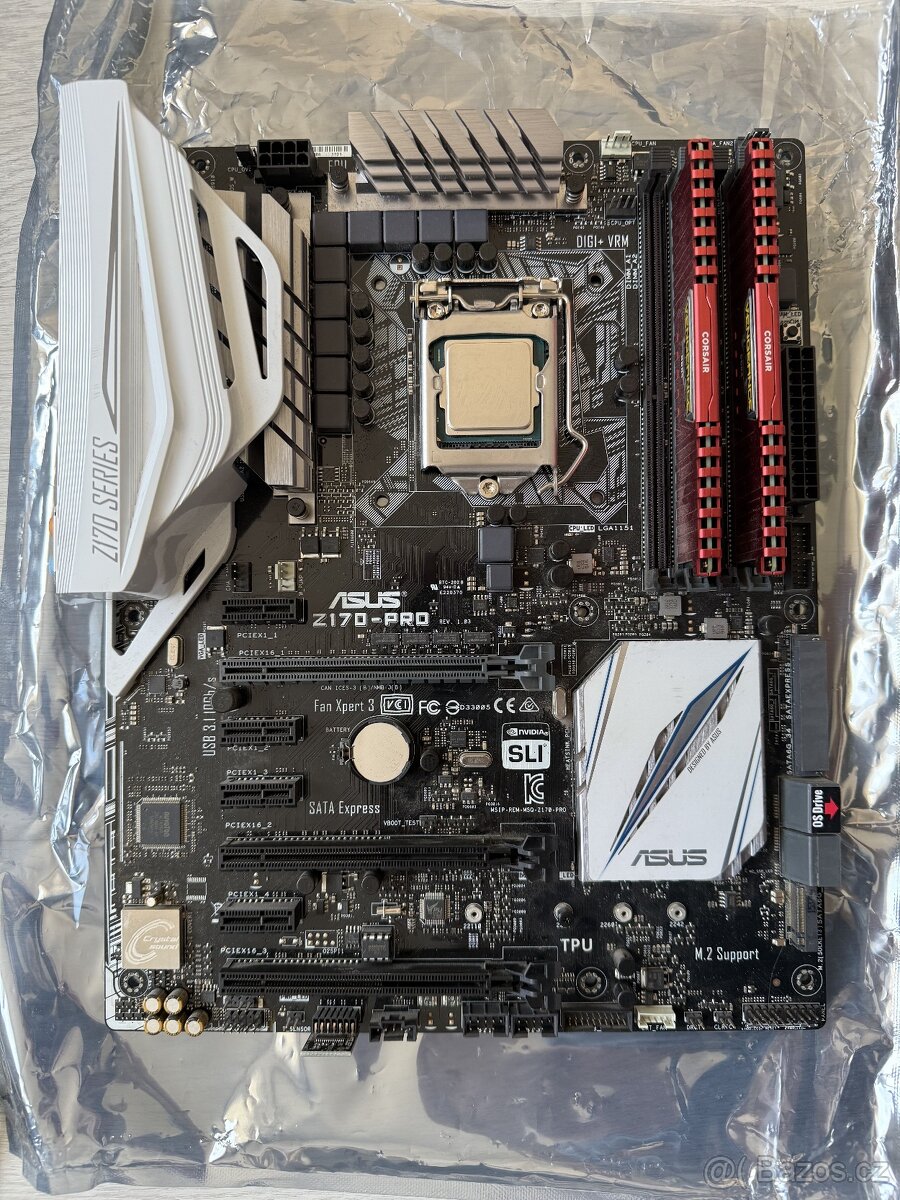 MB Asus Z170-PRO + i7-6700K + RAM 32GB