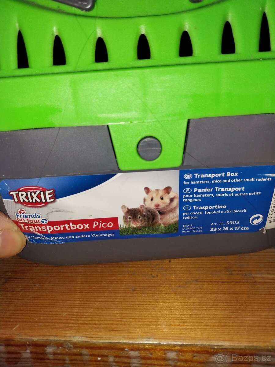 Přepravní box pro křečky, myši, morče atd.