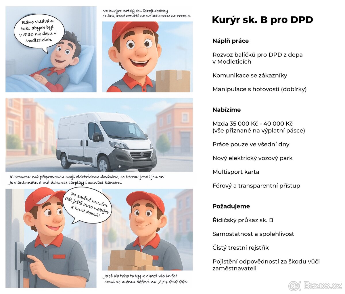 Kurýr DPD - Praha, Depo Modletice