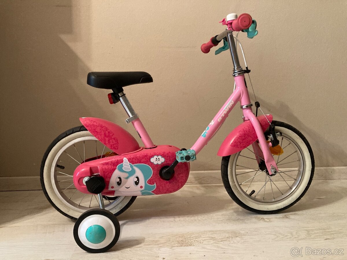 Dětské kolo 500 Unicorn BTWIN 14” (90 -105 cm)