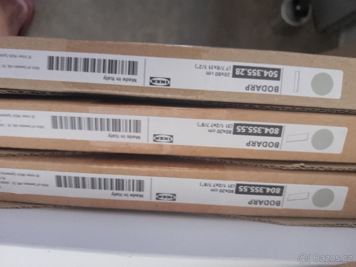 2x nízké celo zásuvky IKEA Bodarp 80x20 804.355.55