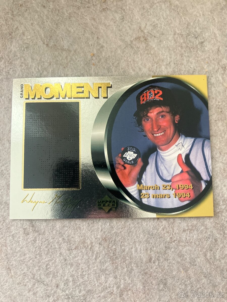 Hokejové kartičky NHL - Gretzky, Jagr, Hašek, Lindros, Roy (