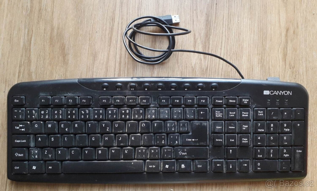 Klávesnice CANYON CNE--CKEY2-CZ - USB,