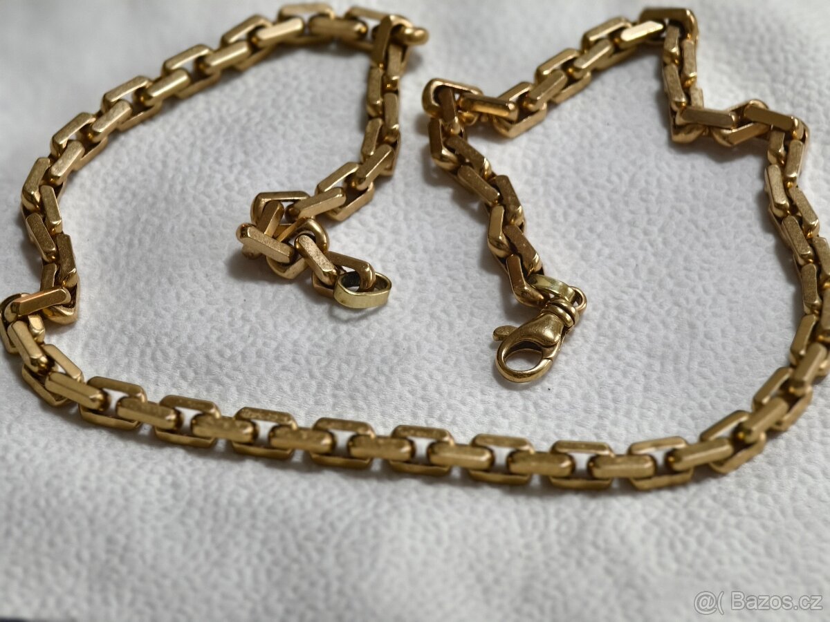 Zlatý řetěz pilka - zakázková výroba