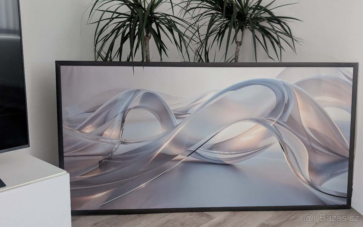 Velky obraz-canvas/platno v drevenem ramu, 14474