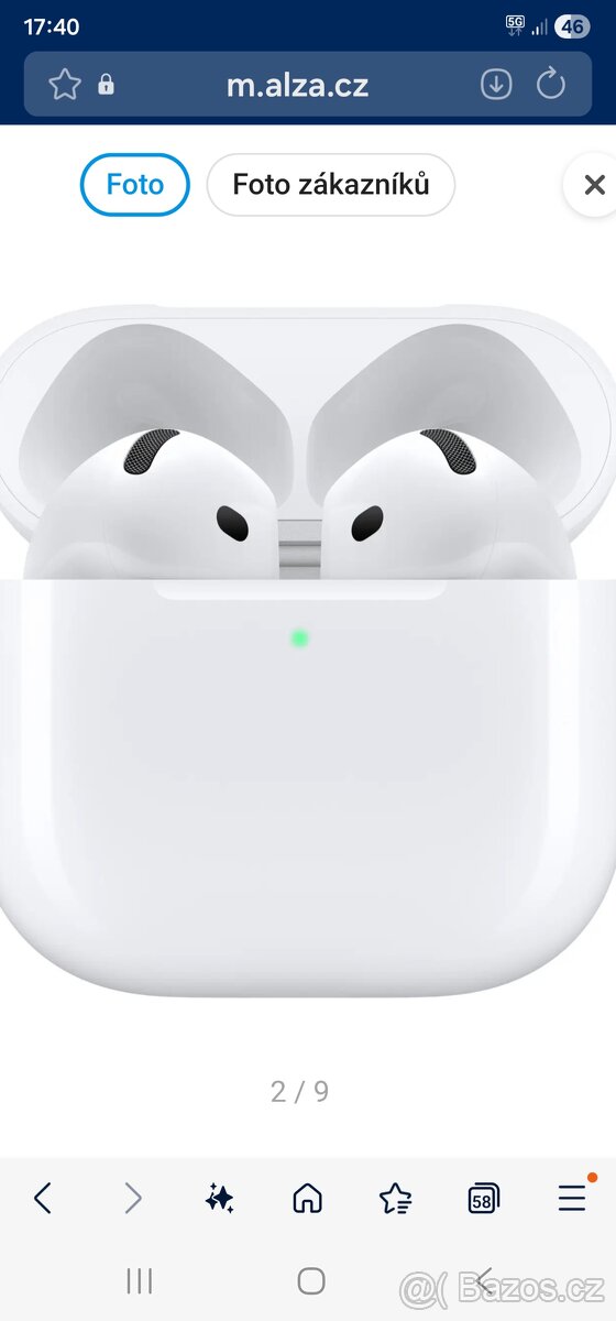 sluchátka Apple AirPods 4 s aktivním potlačením hluku
