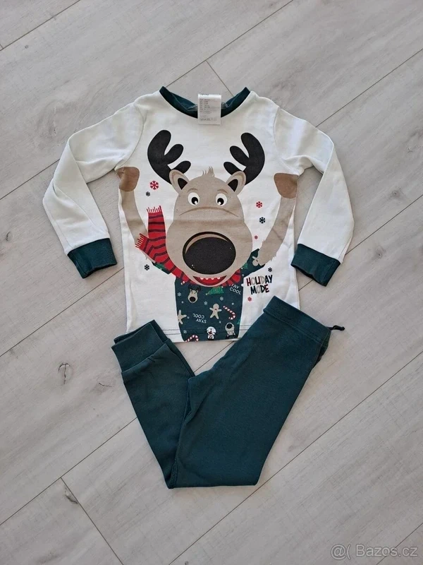 1 pyžamo H&M, vel.98/104 - se sobem