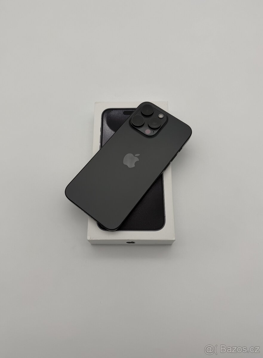 iPhone 15 Pro Max 256GB Black Titanium + ZÁRUKA