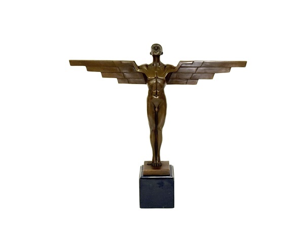 IKARUS - ART DECO BRONZOVÁ SOCHA