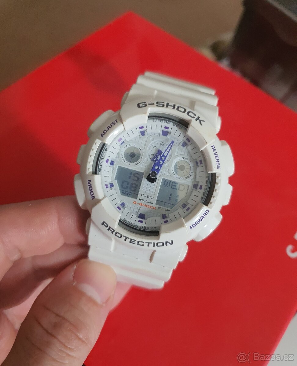 Prodám hodinky Casio g-shock white i s originální krabičkou