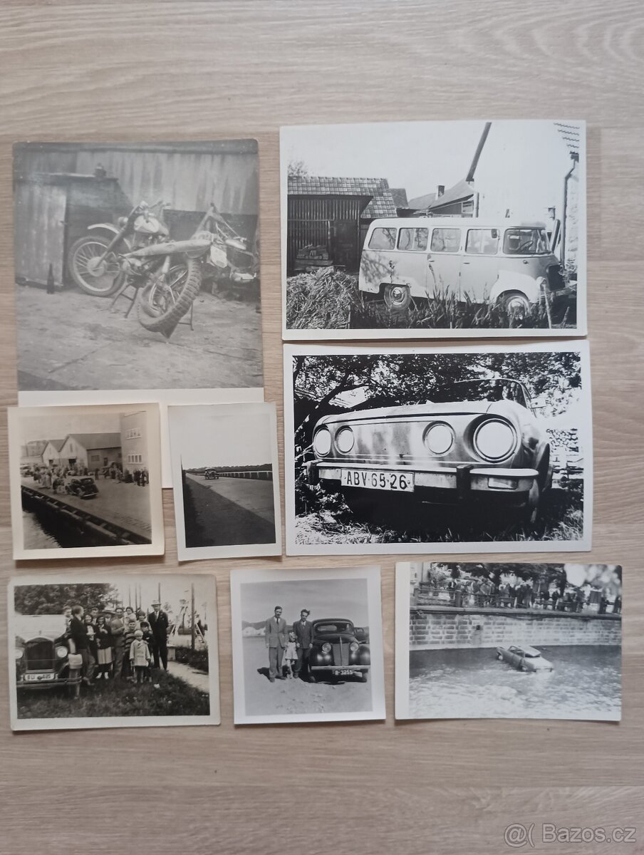 Černobílé fotografie auto moto
