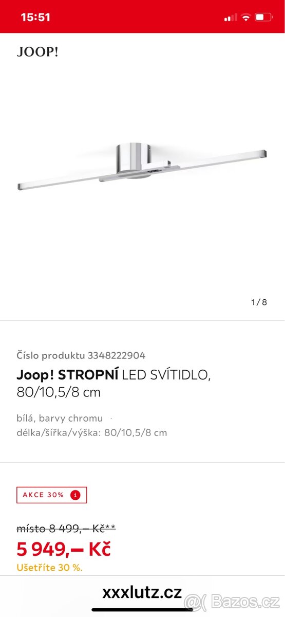 Stropni nove svetlo JOOP