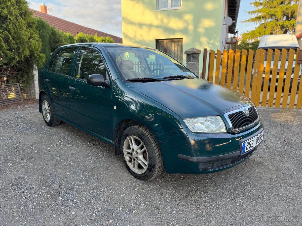 Škoda Fabia 1.4 MPi, nová STK, 196tis. km, tažné