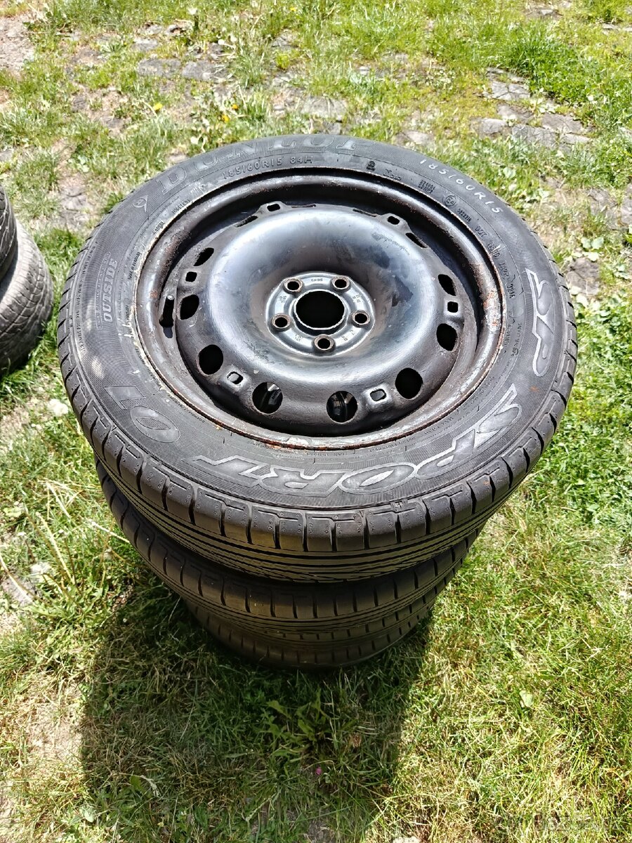 Prodám plecháče 5x100 R15