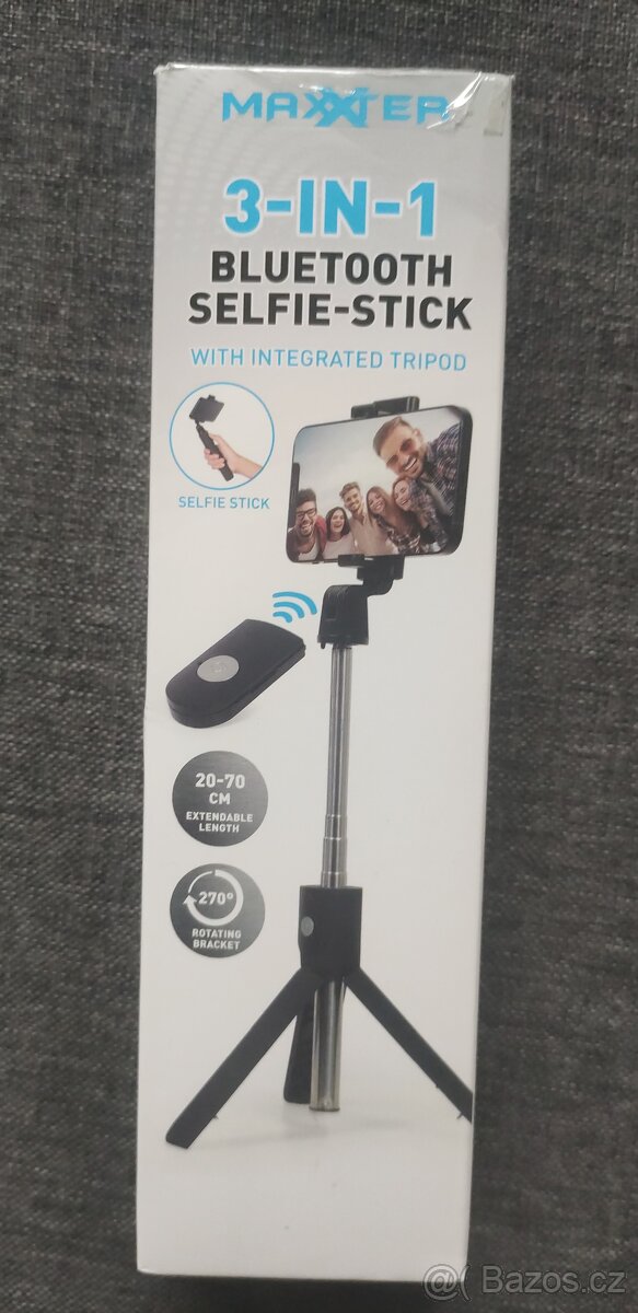 3v1 Bluetooth selfie tyč