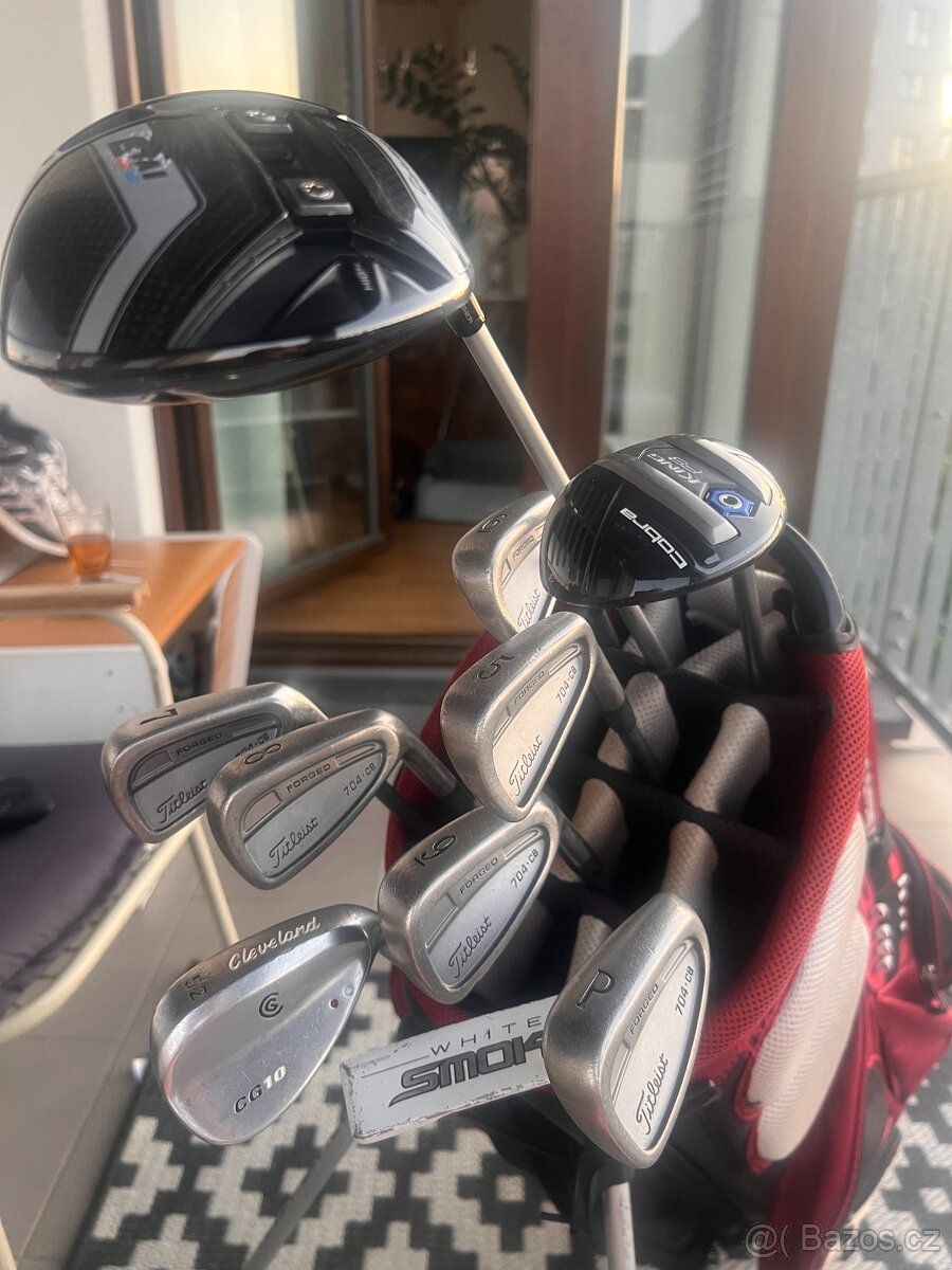 Titliest CB 704 + Taylor Made M2 driver + TM Putter + wedge