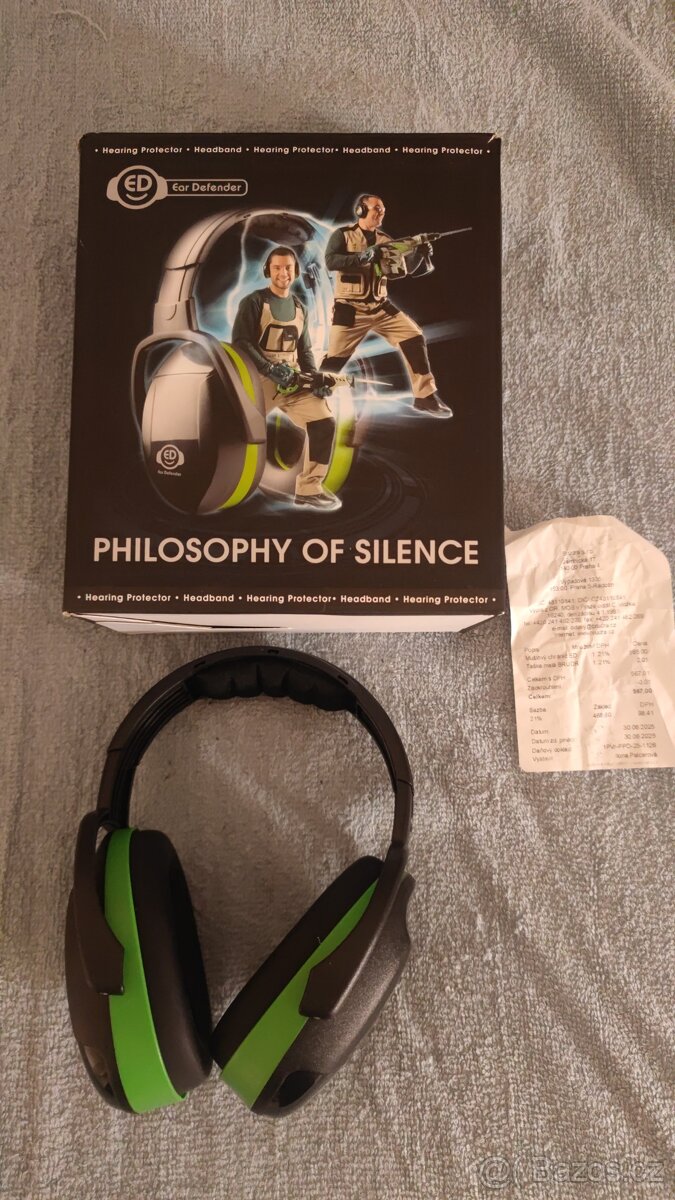Nové sluchátka proti hluku Philosophy Of Silence v záruce