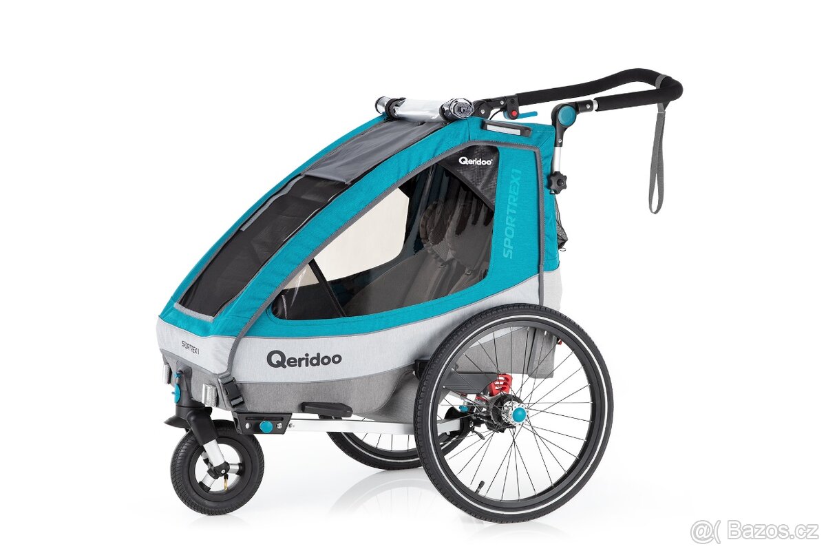 Nový, nerozbalený odpružený vozík za kolo Qeridoo Sportrex 1