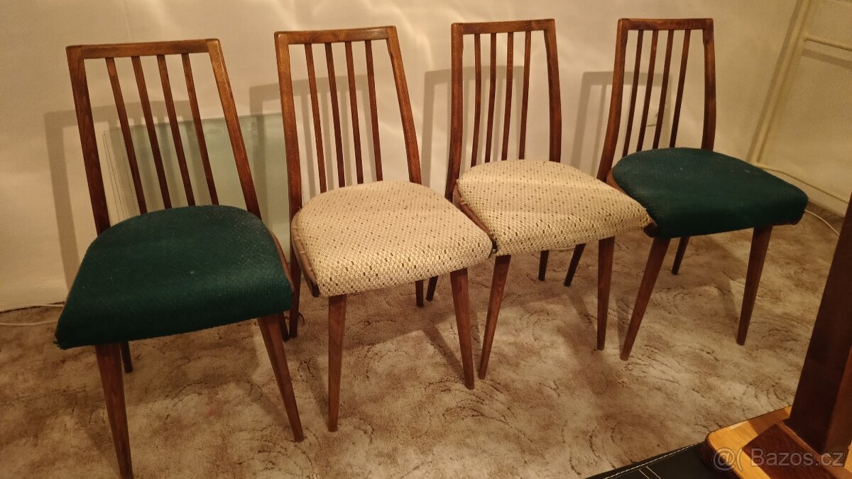 židle retro r. 1962 polstrované