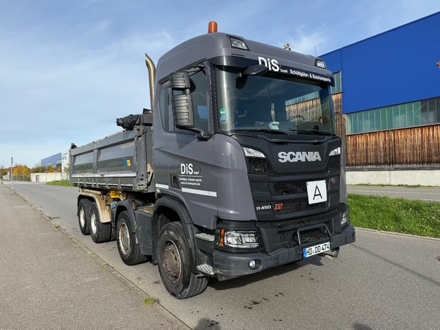 SCANIAR 450 XT 8x4 MEILLER třístranný sklápěč