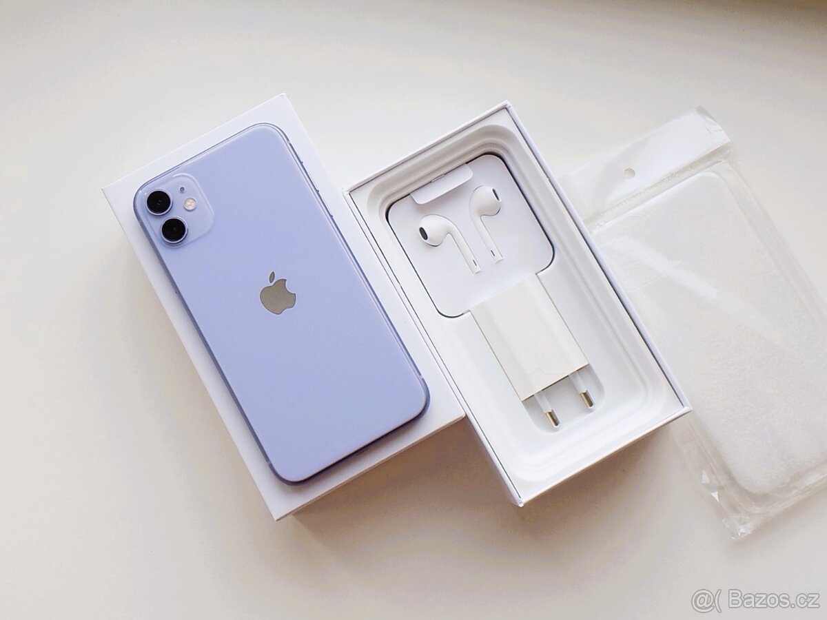 APPLE iPhone 11 64GB Purple - ZÁRUKA 12 MĚSÍCŮ - KOMPLETNÍ