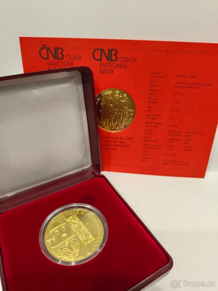 PZM k 1100. výročí začátku vlády knížete Václava B.K.