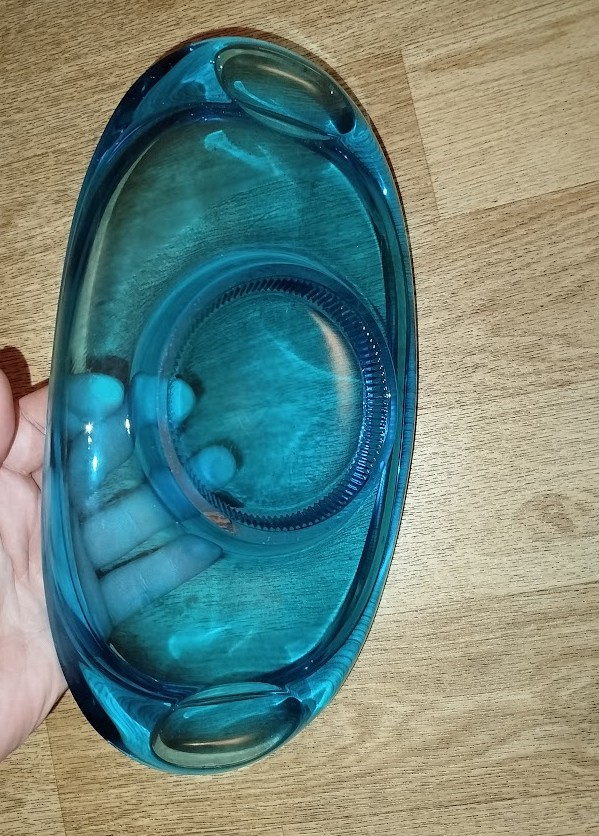 starý skleněný tác - Adolf Matura