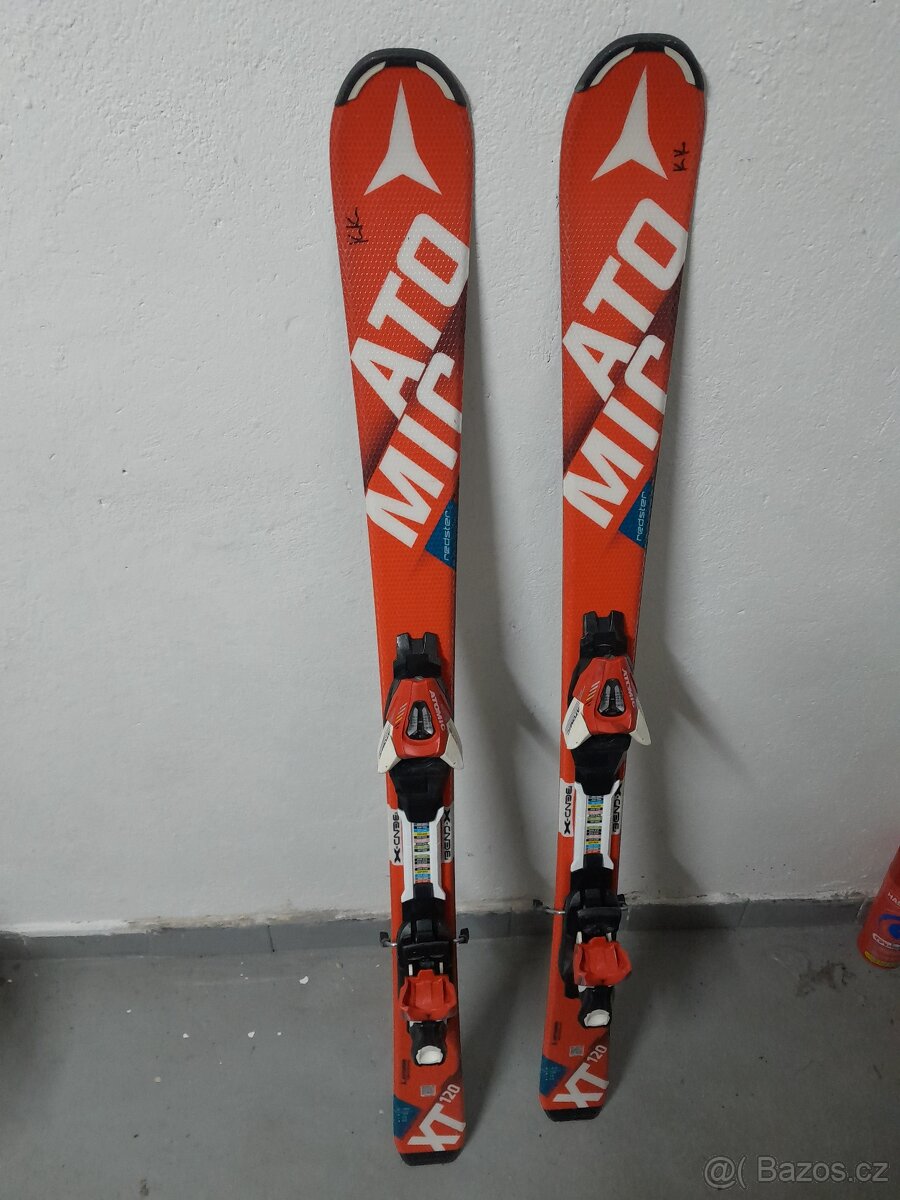 Prodám komplet lyže Atomic 120 a lyžáky 260 mm