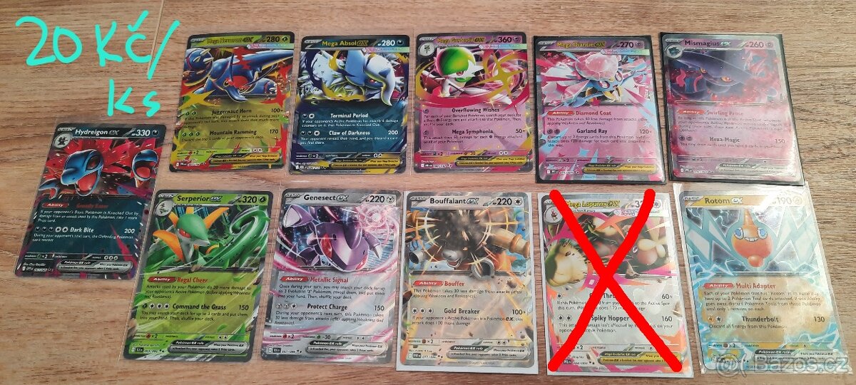 Pokémon karty EX