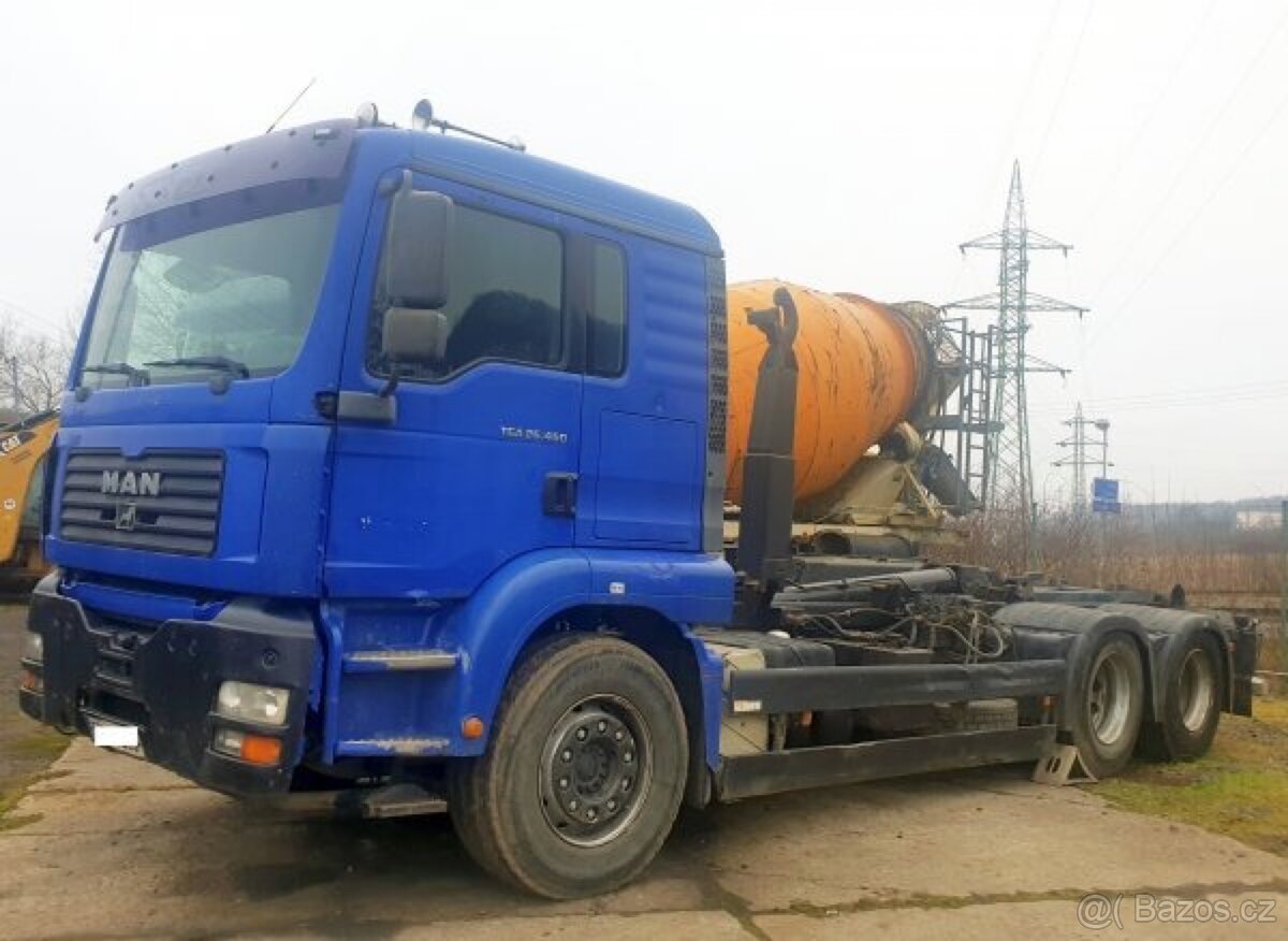6x4 kontejner MAN retarder manuál měchy